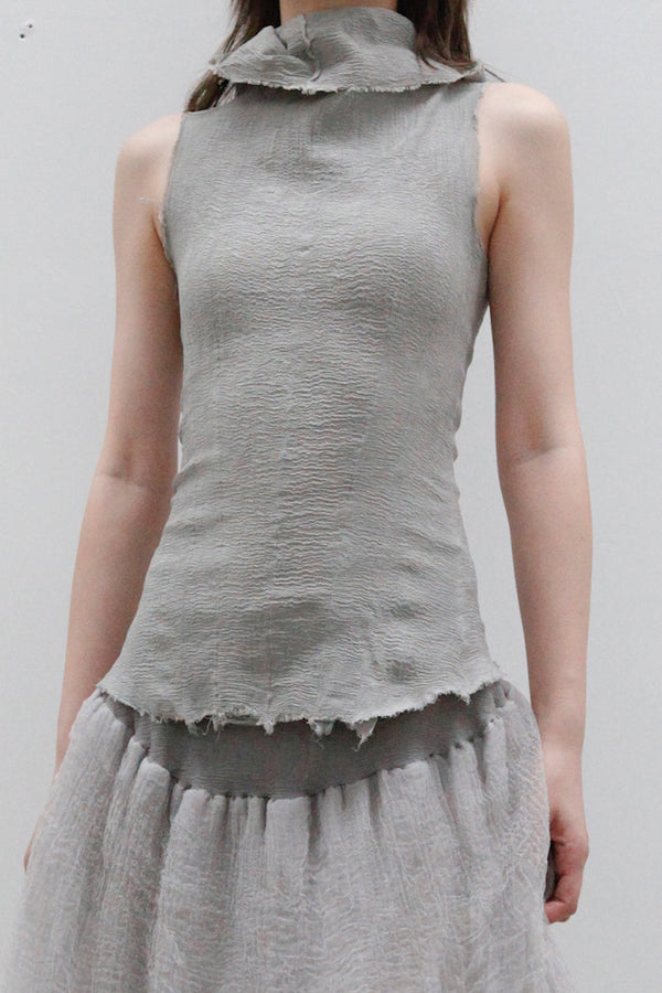 Marc Le Bihan Silk Shrink Turtleneck Top 26951 Series MLB-26951 E23-JN mastic 26951 E23